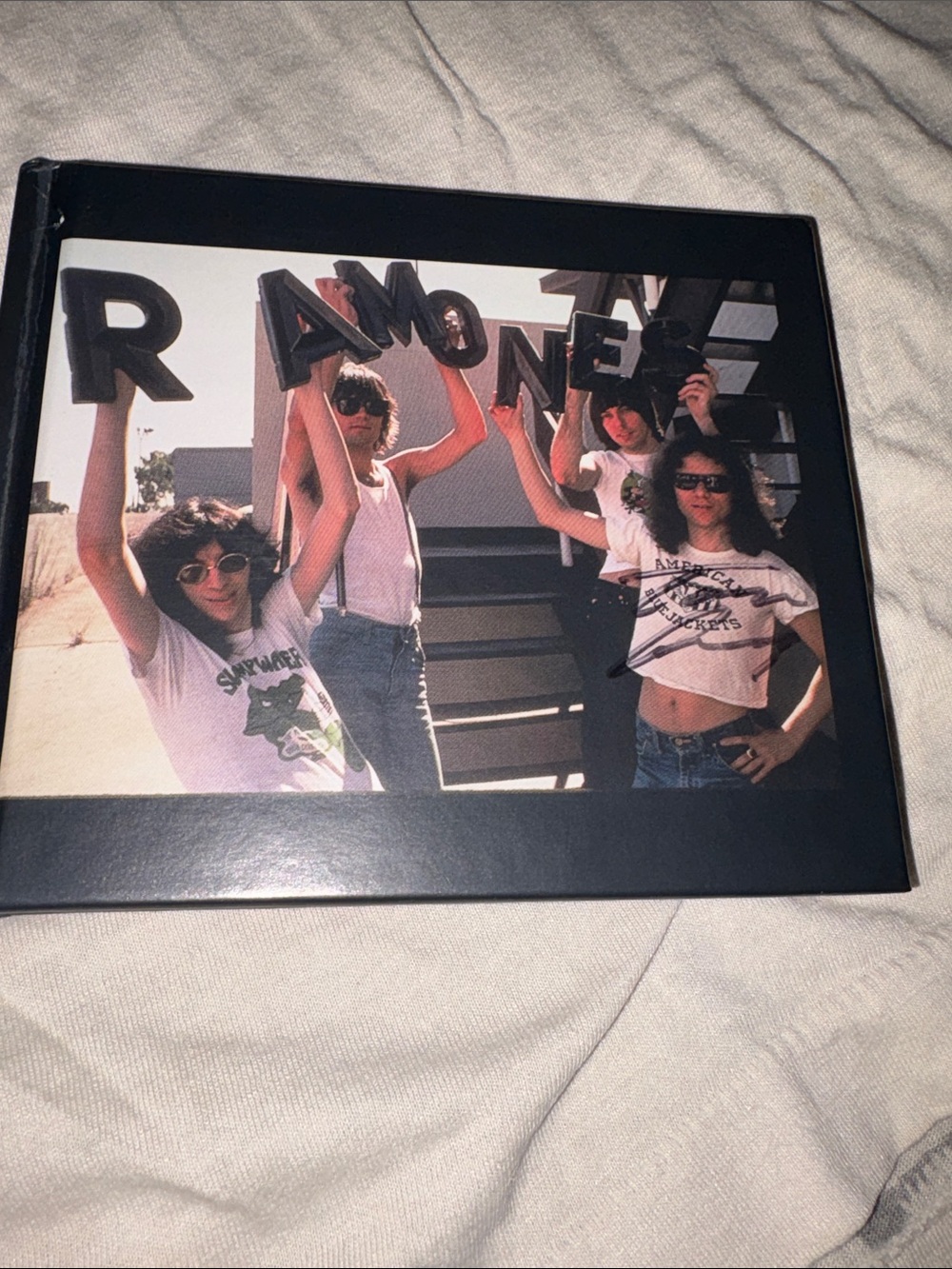 Authentic signed Ramones cd booklet